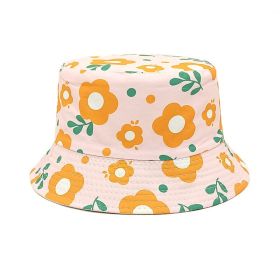 Fisherman Boys And Girls Printing Bucket Hat (Option: Light Pink-52to54CM)
