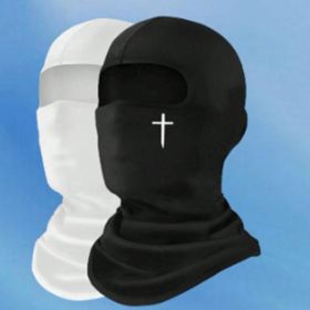 Men's Face Care Sleeve Cap (Option: Black White-Free Size-1PCS)