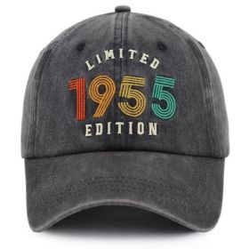 2pcs 1955 Limited Edition Vintage Baseball Cap, Retro Washed Distressed Hat For Men Women (Option: 1pcs)