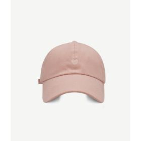 Preppy Style Love Embroidery Ponytail Half Topless Hat (Option: Pink-M)