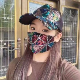 Breathable Sun Protection Sun Hat Travel Fashion All-match Korean Style Baseball Cap Peaked Cap (Option: Green Suit-Adjustable)