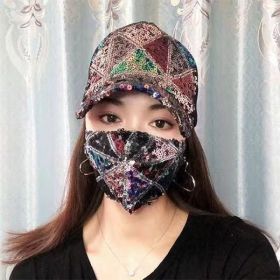 Breathable Sun Protection Sun Hat Travel Fashion All-match Korean Style Baseball Cap Peaked Cap (Option: Black Suit-Adjustable)
