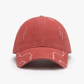 Men's Baseball Street Face-looking Small Peaked Cap (Option: 24A141 Orange-Adjustable)